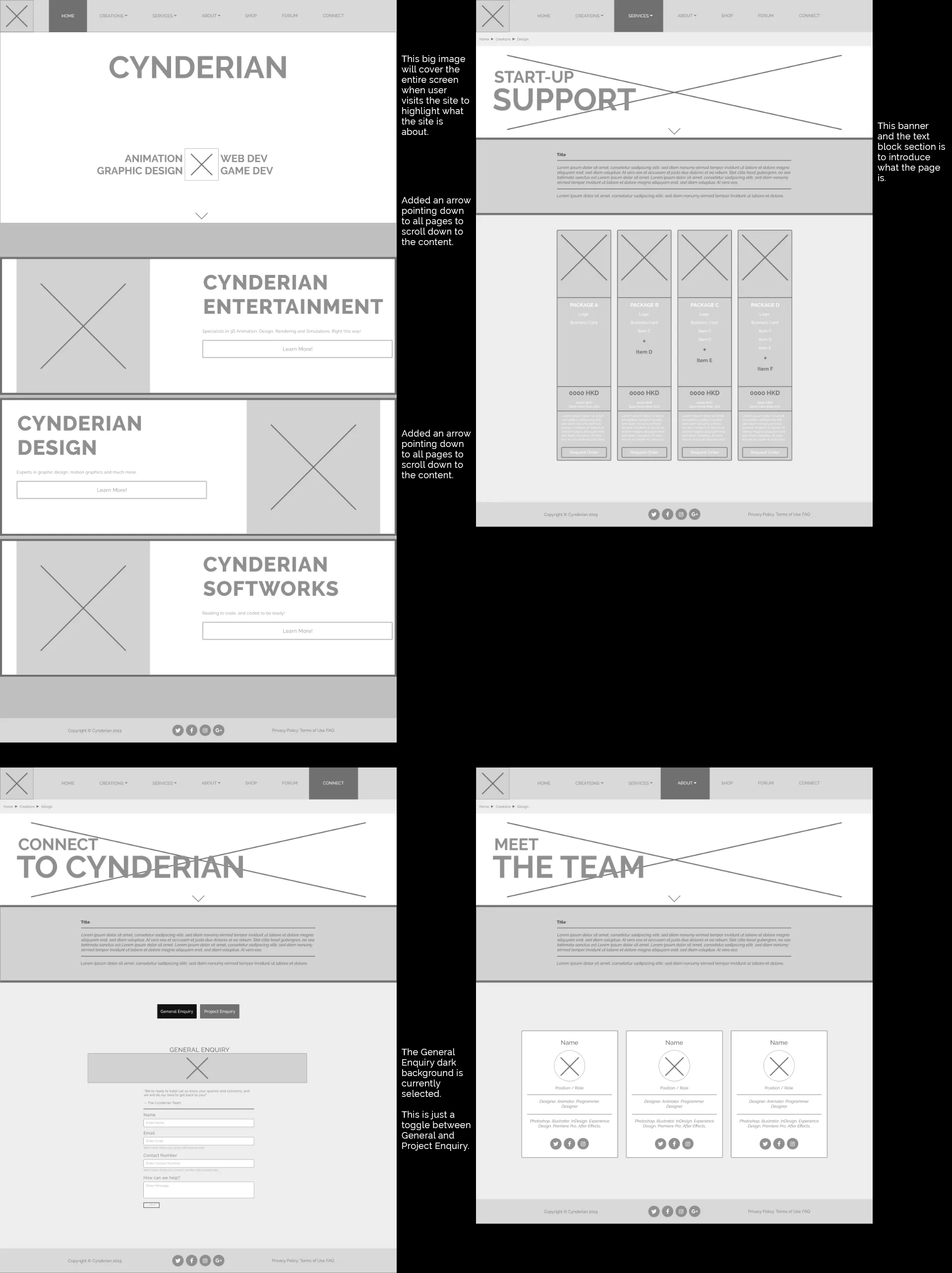 Wireframes 1