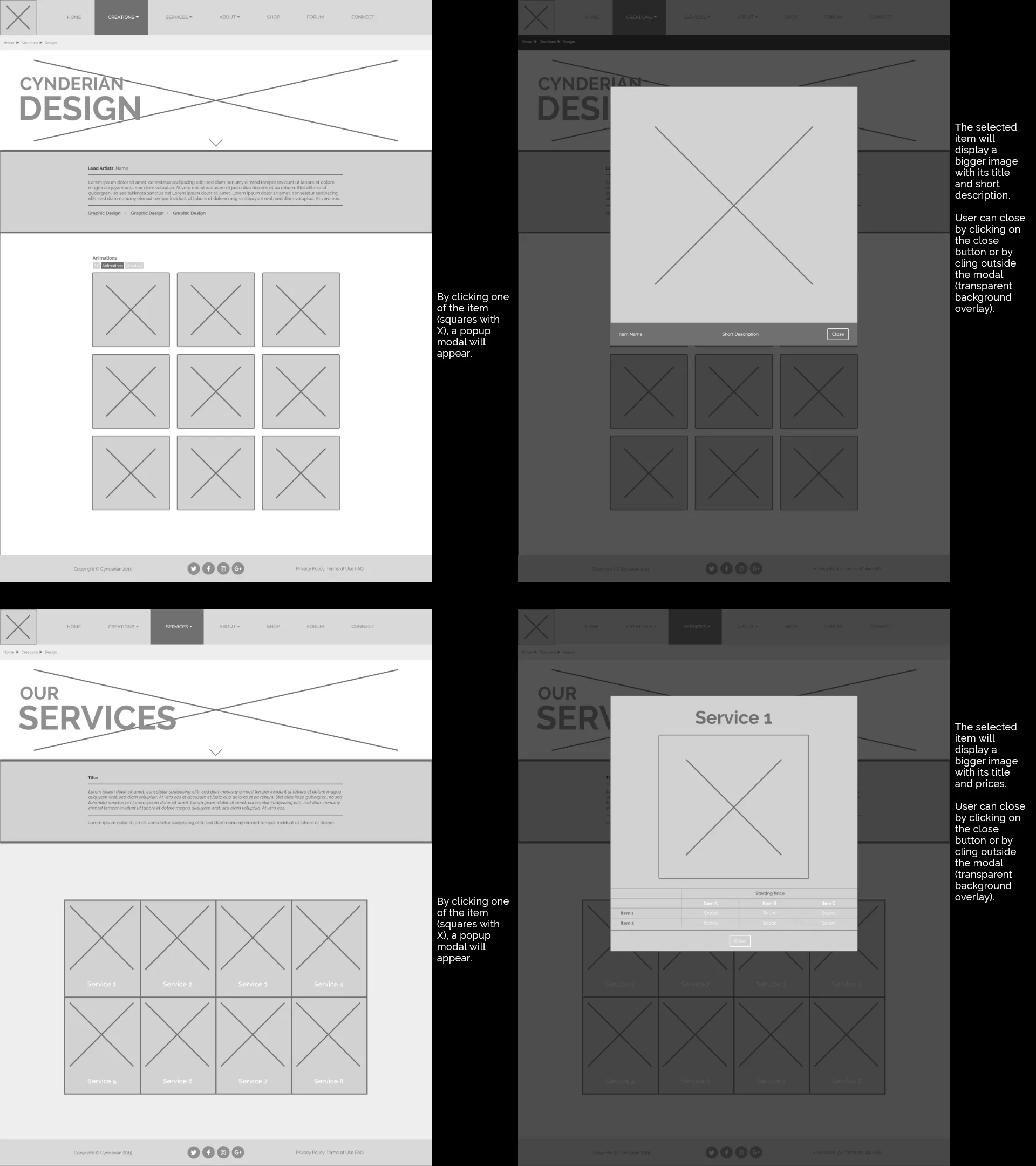 Wireframes 2