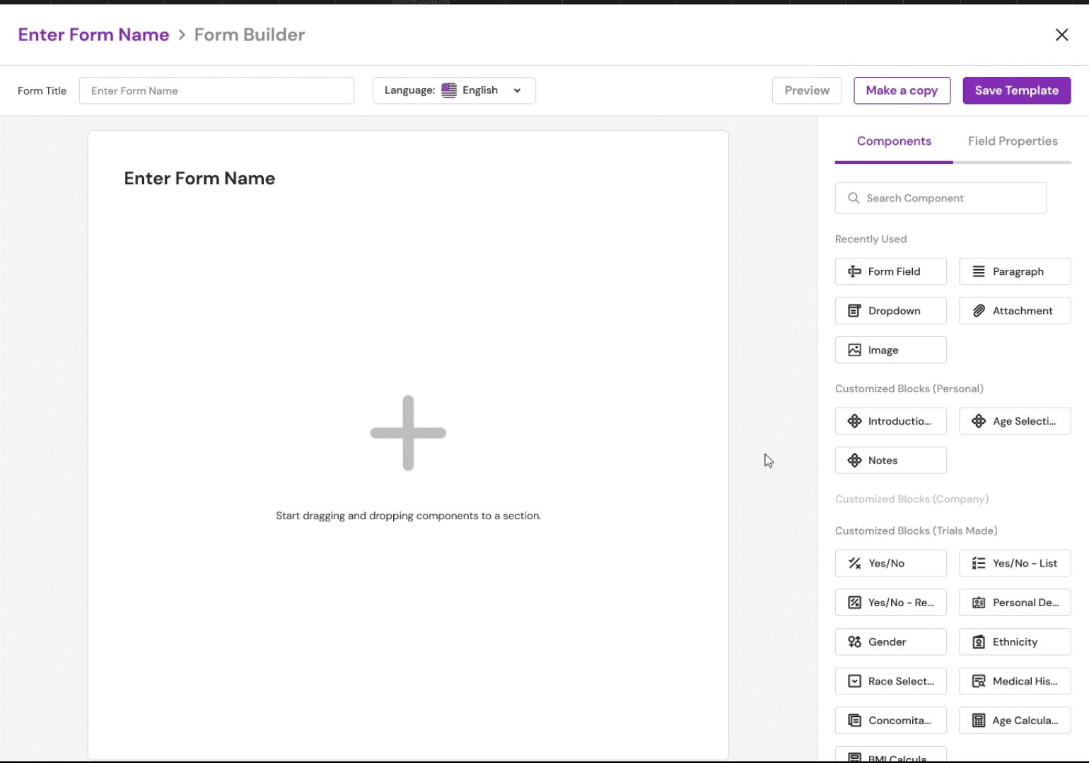 Form Builder: Using a Component