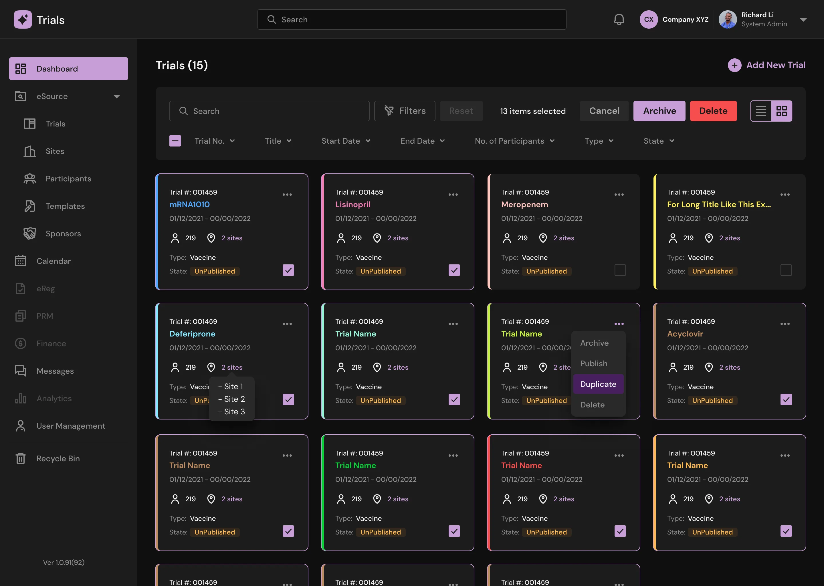 Trials (Dark Mode) New