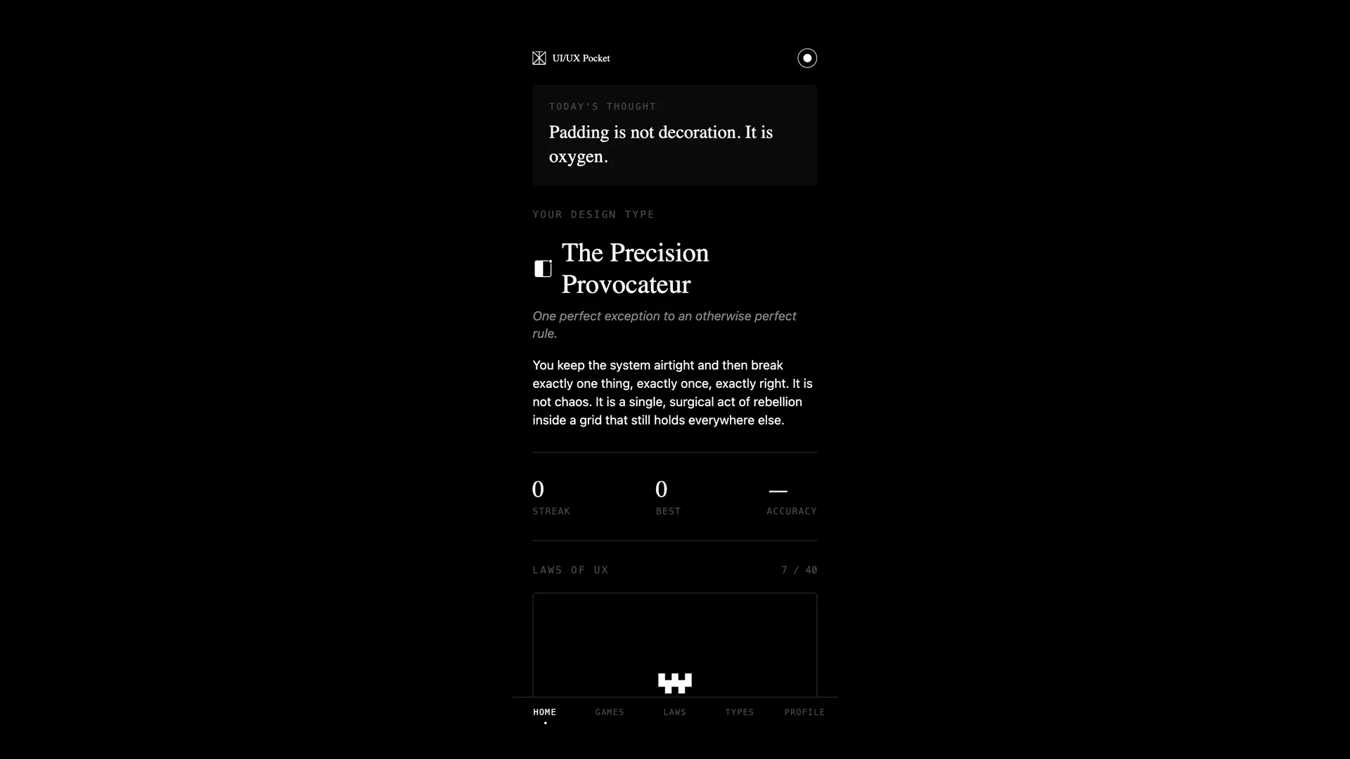UI/UX Pocket: A Daily Design-Fundamentals Trainer